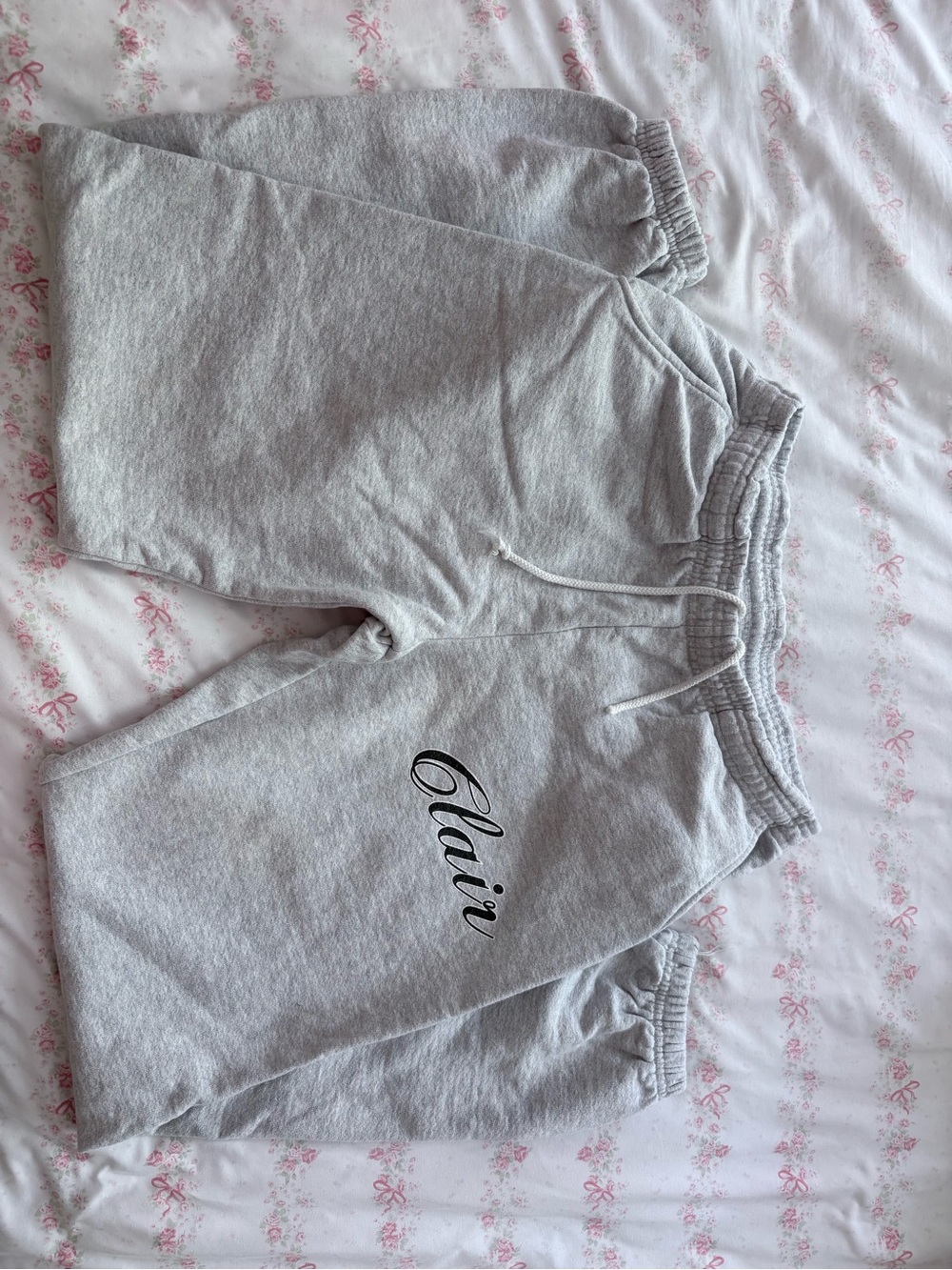 SinClair Gray Cozy Sweatpants with Drawstring Waist